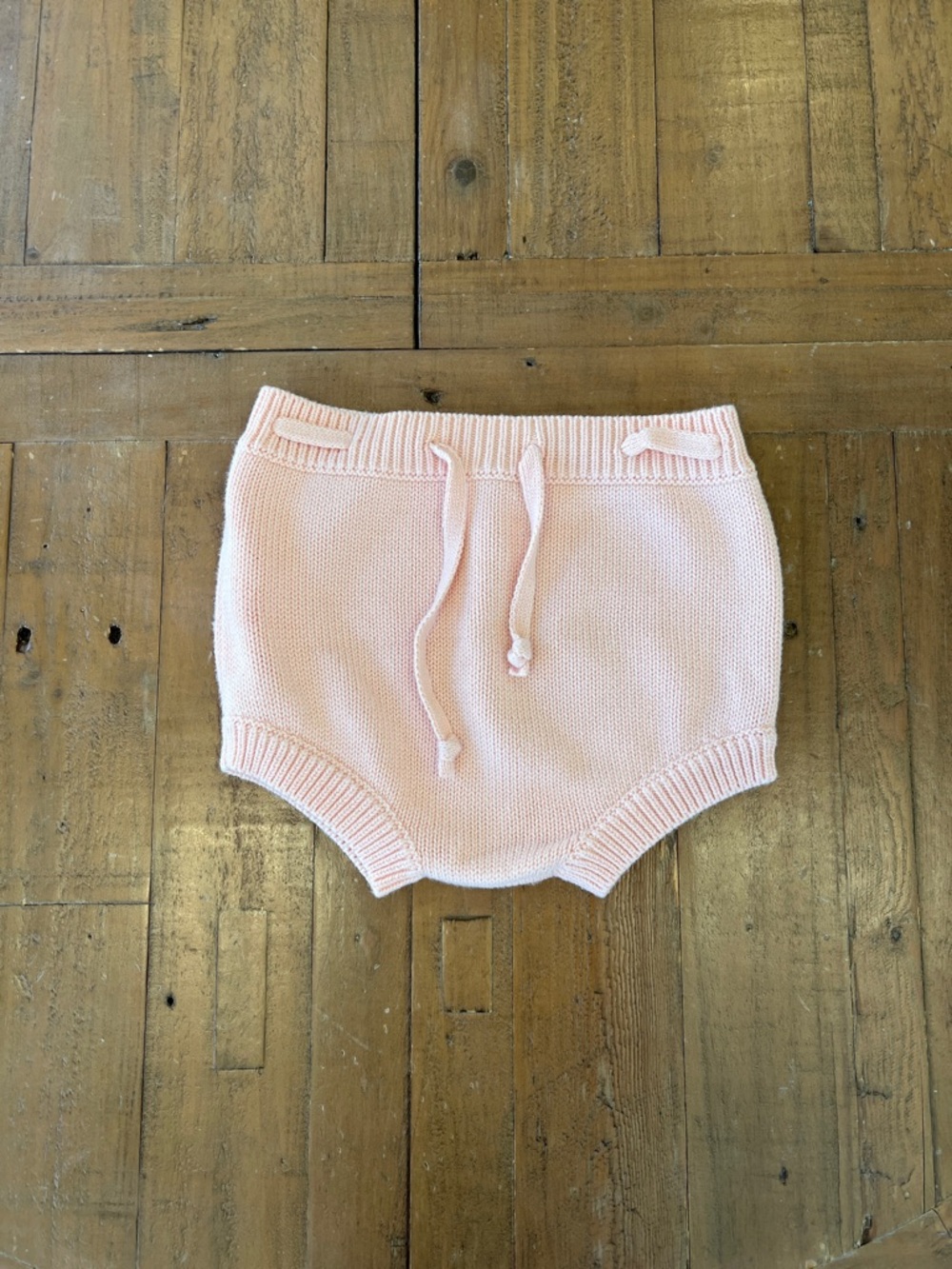 Minnow pink knit sweater shorts bummies 3-4 years